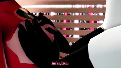 Hentai Helen y Violada Violet Parr en el cuarto de cambio (sin vigilante de seguridad)