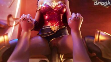 Golden Lasso Hand Job: Wonderwoman's Anal Adventure With Darkseid