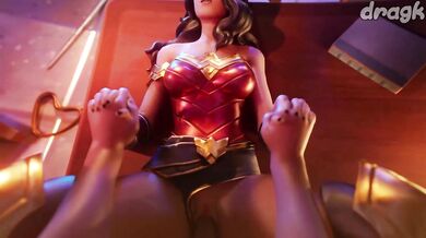 Golden Lasso Hand Job: Wonderwoman's Anal Adventure With Darkseid