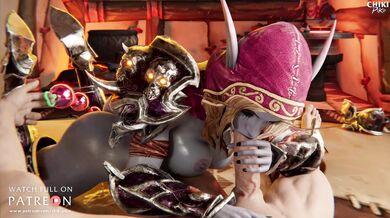 Sylvanas sucks dick for the first time in her life!