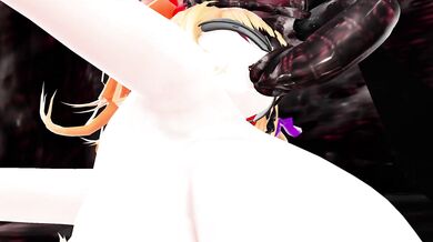 Blindfolded Suika Gets Monstrously Fucked in a Cave by HeHe233 while Bound