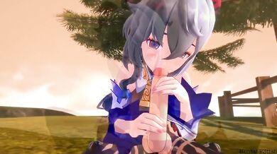 - Public Stuffing in the Forest with Genshin Impact's Ganyu