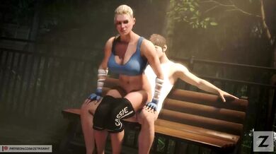 Cassie Cage's Sweltering Sex Romp in the Public Park
