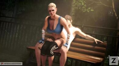 Cassie Cage's Sweltering Sex Romp in the Public Park