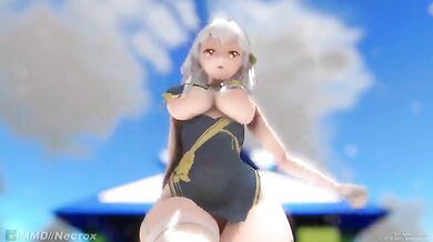 Shaking Sirius with Sistar's Thicc Booty in Azur Lane