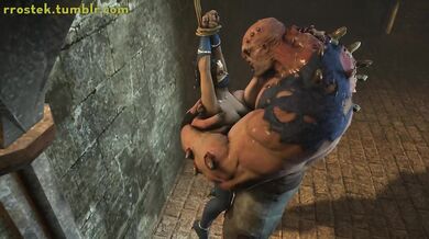 Monster's anal destruction of Kitana