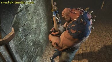 Monster's anal destruction of Kitana