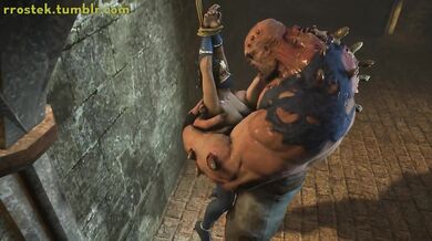 Monster's anal destruction of Kitana