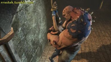 Monster's anal destruction of Kitana