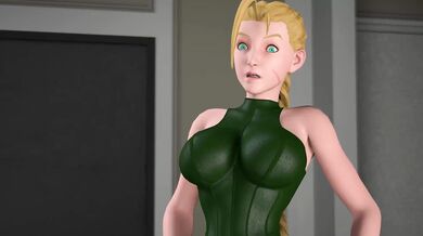 Busty Futanari Fighters Battle in the Streets