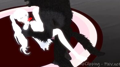 Werewolf takes Weiss Schnee's virginity through brutal anal sex