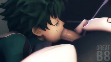 Fucking Uraraka's Face while Deku Watches - UltimateGreatness