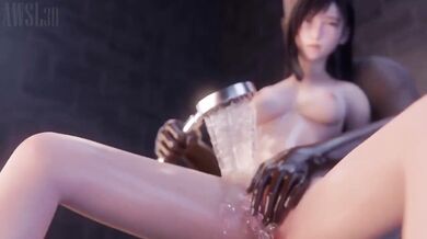 Tifa's Steamy Post-fuck Cleanup [AWSL3D]