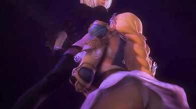 Sophitia's Deep Throat Debauchery in Soul Calibur 2B