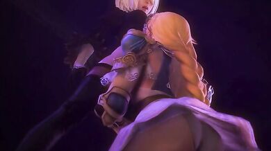 Sophitia's Deep Throat Debauchery in Soul Calibur 2B