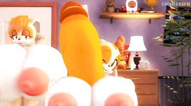 Creamy Tits Get Fucked by Vanilla Cocks