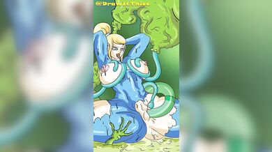 Tentacle Stuffing of Samus Aran with Eggs