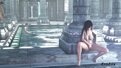 Men's Locker Room Surprise: Tifa's Naughty Intrusion