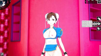 Hardcore Lesbian Tag Team: Chun Li and Poison Futa