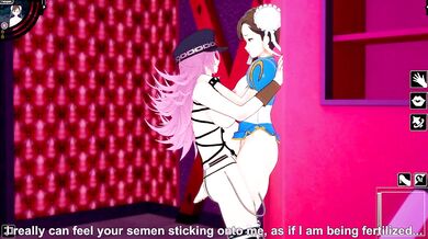 Hardcore Lesbian Tag Team: Chun Li and Poison Futa