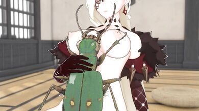 Sex-crazed Green Tiger Beetle Fucks La Signora's Brains Out!