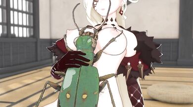 Sex-crazed Green Tiger Beetle Fucks La Signora's Brains Out!