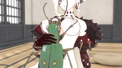 Sex-crazed Green Tiger Beetle Fucks La Signora's Brains Out!