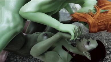 Double the Pleasure: Two Sexy BBWs, an Orc and a Dragonborn