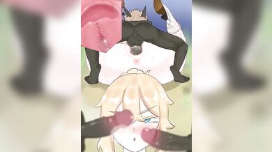 Hardcore Interracial Threesome with Jean and Hilary [Raw and Uncut]