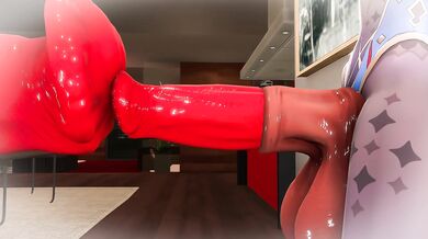 Tits and Ass Galore! Mona, Samus and Their Juicy Lips in 'Party of Three' [Naughty-Chan]