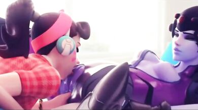 Widowmaker Dva's Threesome Fantasy Fulfilled