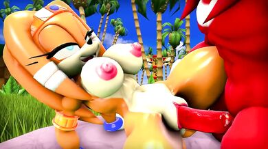 Tikal Gets Nailed by Knuckles [wector]