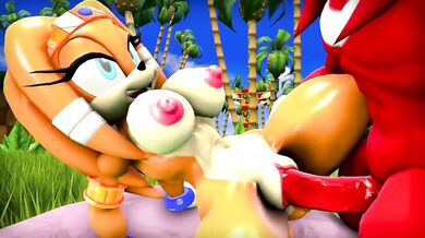 Tikal Gets Nailed by Knuckles [wector]