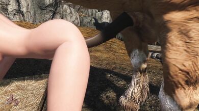 Toccata's Naughty Ride on her New Skyrim Steed