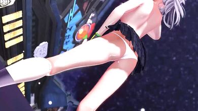 Gaping Donut Butthole Exploited by Pink-haired Harlot in MMD