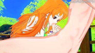Nami Gets Pounded by Luffy's Huge Cock in 'One Piece'