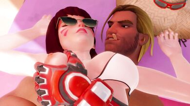 Tourist Trap: D.va's Sexy Beach Vacation [Massive Cocks]