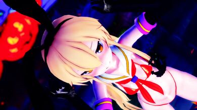 Shimakaze Cumming on Halloween [MMD X-Rated] Hardcore Ham Sandwich