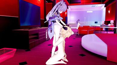 Ke-Qing and Aether's Hot Cunnilingus Session