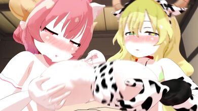 Busty Dragon Queen's Orgy Extravaganza!