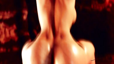 Rigid Triss Taken From Behind in Doggy Style - 3D
