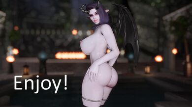 Skyrim Porn: Futanari Succubus Bones Elf with her Enormous Cock