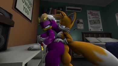 Tails' Tail Banging Waves with Knuckles [SexualRaptor]
