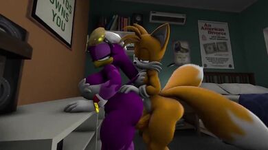 Tails' Tail Banging Waves with Knuckles [SexualRaptor]
