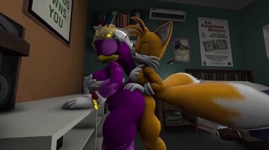 Tails' Tail Banging Waves with Knuckles [SexualRaptor]