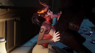 Horny She-Demon Fucks a Lycanthrope