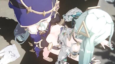 Layla and Faruzan's Futanari Fuck Fest in Genshin Impact