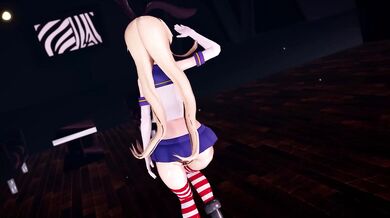 Kantai Singel Dance Next Level (000MMD) could be rewritten as Battle Ship Girls' Hyperactive Dance Party - 100% Masturbation Material!