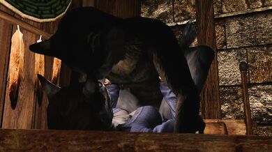 Khajiit Fucks Kharjo's Ass in the Tail-end Sequel