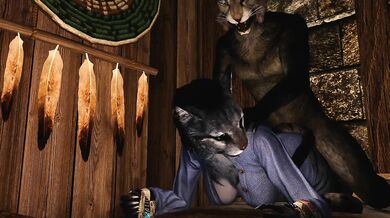 Khajiit Fucks Kharjo's Ass in the Tail-end Sequel
